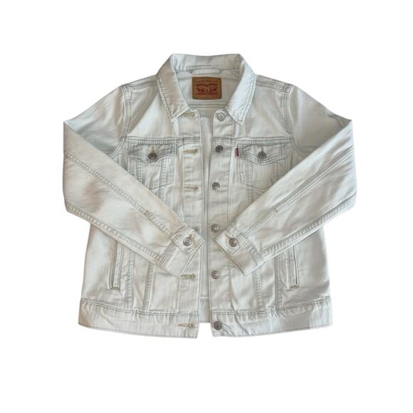 Levi’s Womens Light Wash Denim Trucker Jacket M Classic Jean Coat Casual Cowgirl - Picture 2 of 10